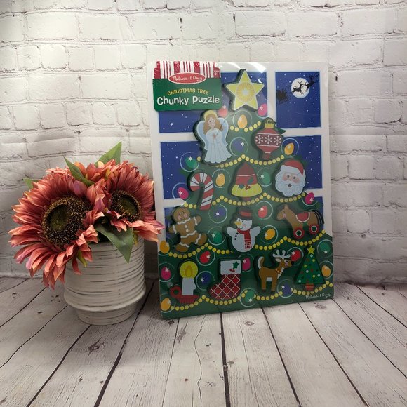 Melissa & Doug Toys Melissa Doug Chunky Puzzle Christmas Tree